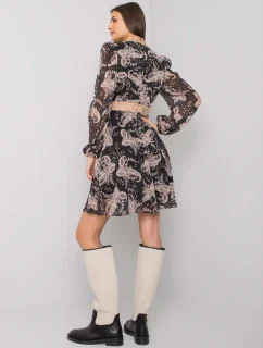 Šaty LC SK 22K 3035.03P černá a béžová