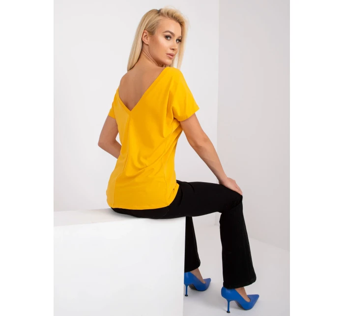 Tričko RV TS 4662.86 tmavě žlutá