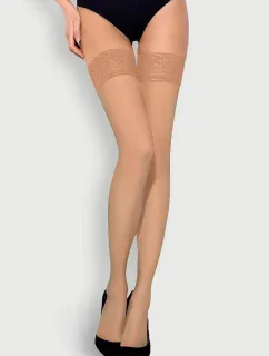 Dámské samodržící punčochy model 7459350 15 den - Mona