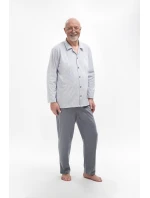 Pánské pyžamo Martel 403 Antoni III délka/r 3XL-4XL pyžamo na zip Pánské pyžamo Martel 403 Antoni III délka/r 3XL-4XL pyžamo na zip
