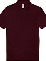 B&C My Polo 210 Piqué polo z těžké bavlny 01.U426 heather burgundy
