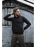 Men Pánská mikina s kapucí deep black model 22500486 - NEOBLU Men Pánská mikina s kapucí deep black model 22500486 - NEOBLU