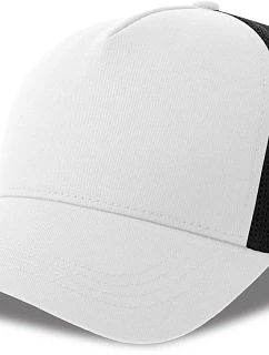 Atlantis Headwear Rapper Cotton-S 5 panelová Trucker kšiltovka 33.0260 white/black