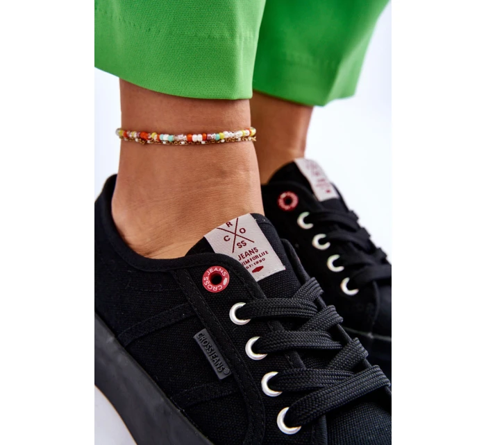 Dámské Tenisky na platformě model 21613030 Černá - Cross Jeans