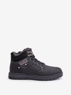 Zateplené pánské boty černé McBraun