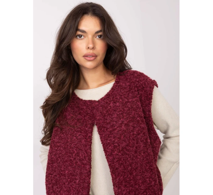 Kamizelka IT KZ model 21334903 bordowy - FPrice Kamizelka IT KZ model 21334903 bordowy - FPrice