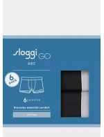 Pánské boxerky GO ABC 2.0 Hipster 6P - BLACK - černé 0004 - SLOGGI