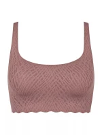 Dámská podprsenka ZERO Feel Bliss Top - BROWN - hnědá 1141 - SLOGGI