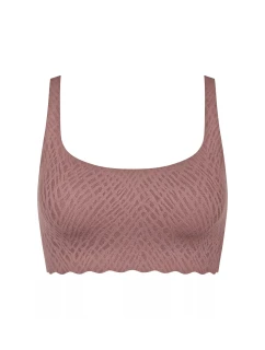 Dámská podprsenka ZERO Feel Bliss Top - BROWN - hnědá 1141 - SLOGGI