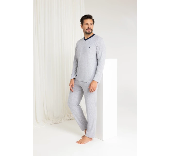 Pánské dlouhé froté pyžamo model 21422794 MXL - Regina