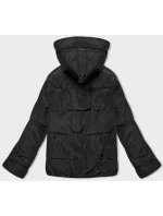 Černo-béžová krátká oboustranná dámská bunda S'west (B8182-1012) Černo-béžová krátká oboustranná dámská bunda S'west (B8182-1012)