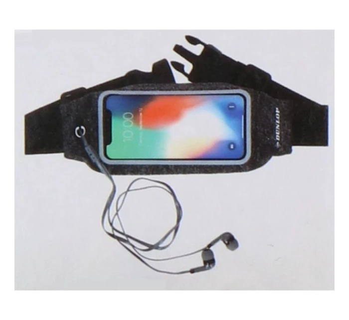 SPORTOVNÍ VODOTĚSNÉ BĚŽECKÉ LEDVINOVÉ POUZDRO S OKÉNKEM NA TELEFON DUNLOP ŽLUTÉ