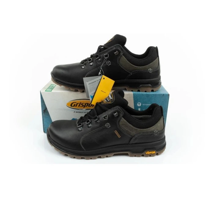 Grisport pánská treková obuv Nero oliato SPO-TEX leather black