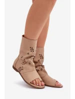 Zazoo Dámské Kožené Sandály S Na Béžové model 21682075 - Boto Zazoo Dámské Kožené Sandály S Na Béžové model 21682075 - Boto