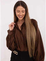 Košile DHJ KS 15257.53P hnědá Košile DHJ KS 15257.53P hnědá