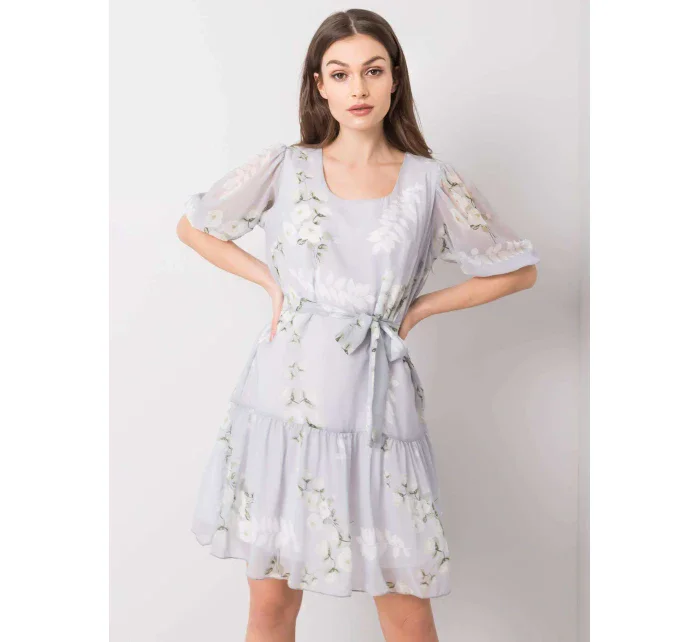 Šaty LK SK 508129.06X světle šedá