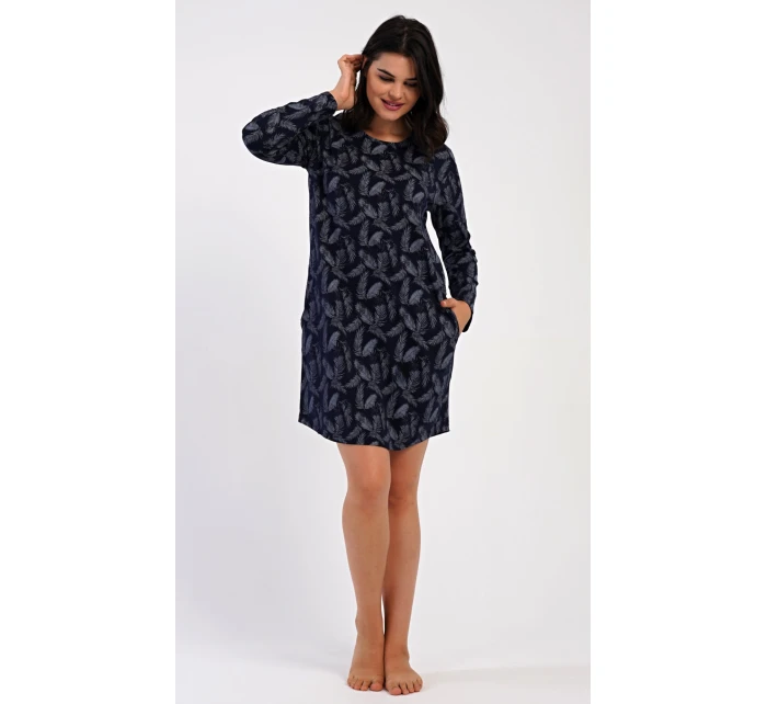 Dámské domácí šaty s dlouhým rukávem Isabela