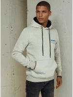 Pánská olivová mikina s kapucí Dstreet model 21976000 - FashionStreet