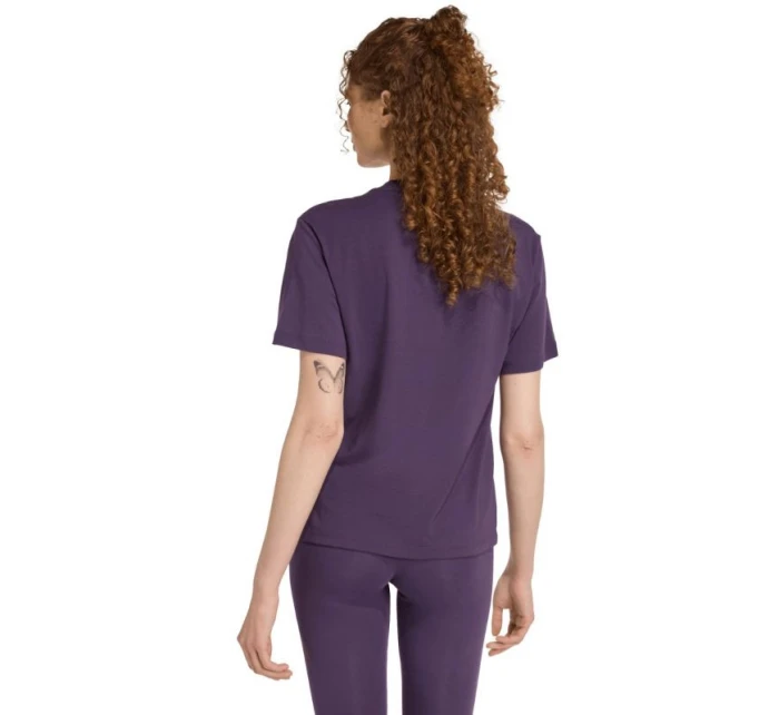 Dámské bavlněné tričko Essentials Small Logo fialové model 21342860 - ADIDAS