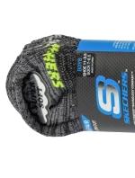 Skechers 6ks Chlapecké ponožky bez froté S112222-BLK Black 31-34 Skechers 6ks Chlapecké ponožky bez froté S112222-BLK Black 31-34