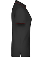 Daiber JN 727 Dámské piqué polo s kontrastní légou 02.0727 black/red Daiber JN 727 Dámské piqué polo s kontrastní légou 02.0727 black/red
