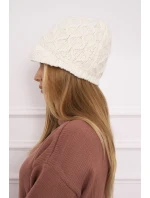 Fleecová čepice Roma  ecru model 18749867 - K-Fashion