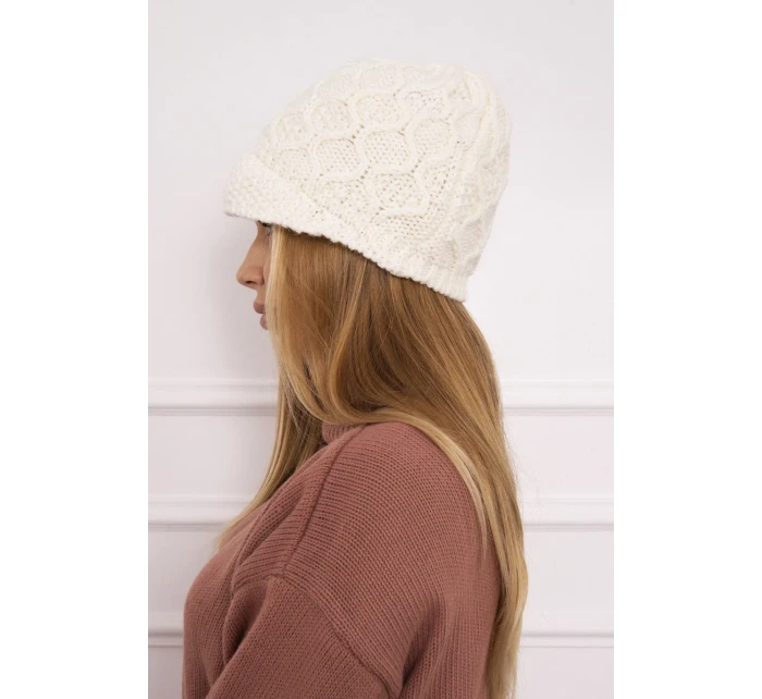 Fleecová čepice Roma  ecru model 18749867 - K-Fashion