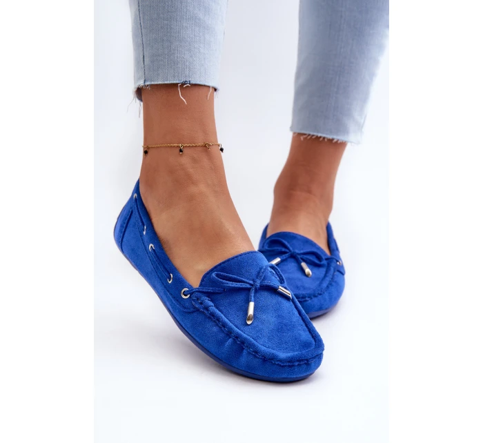 Dámské modré semišové mokasíny Si Passione Dámské modré semišové mokasíny Si Passione