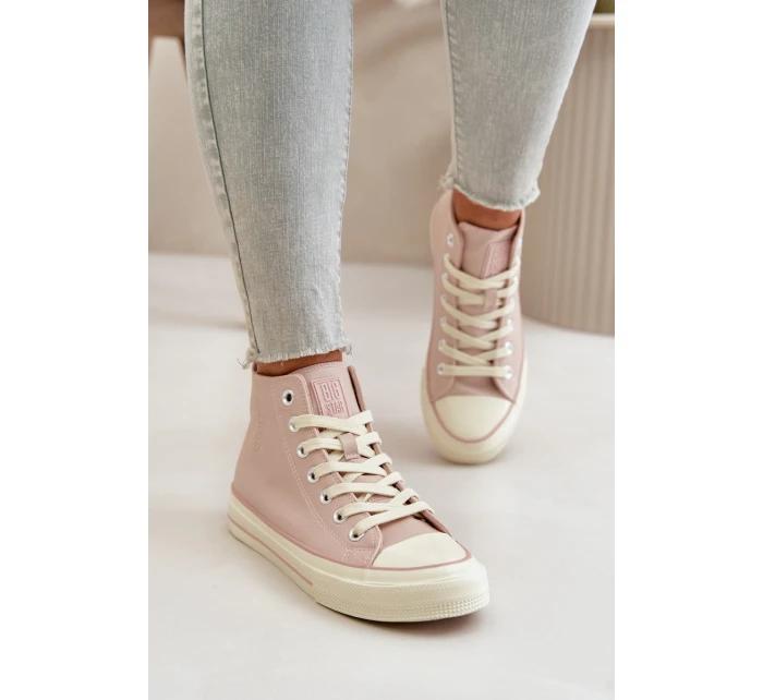 Dámské Tenisky Zateplené Z Eko Kůže Růžové Big Star model 21669440 - Big Star Shoes Dámské Tenisky Zateplené Z Eko Kůže Růžové Big Star model 21669440 - Big Star Shoes