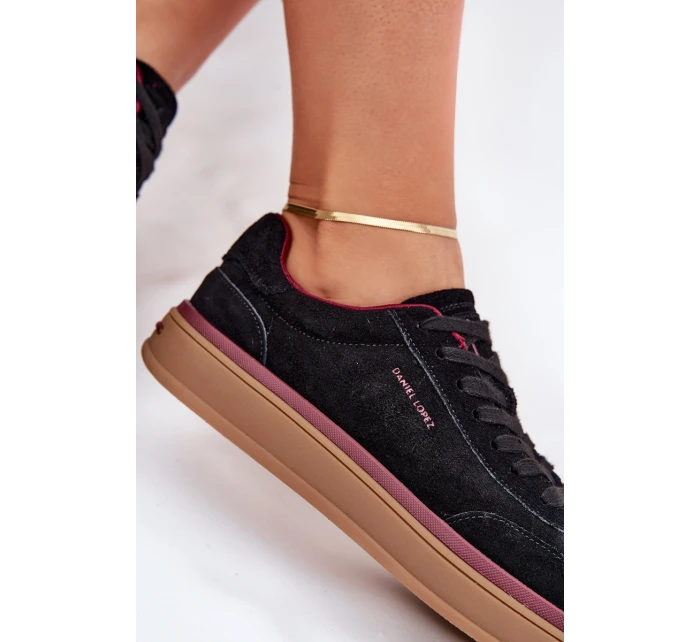 Semišové Dámské Tenisky Černé model 21703330 - Daniel Lopez Just Dare Semišové Dámské Tenisky Černé model 21703330 - Daniel Lopez Just Dare