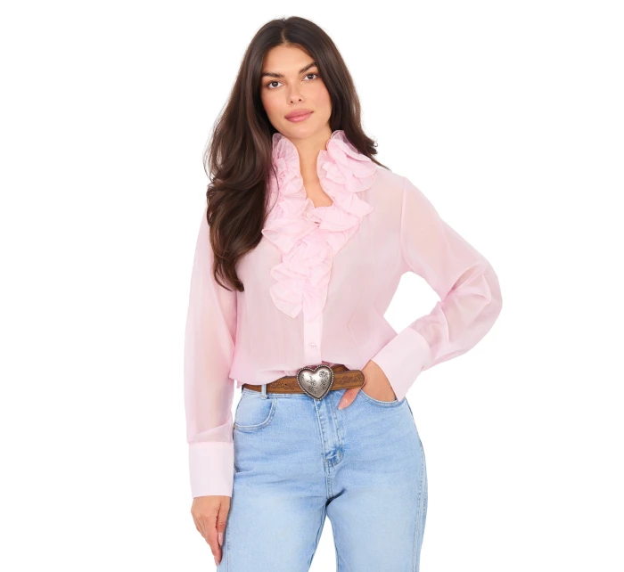 Koszula IT KS model 21914603 jasny różowy - FPrice Koszula IT KS model 21914603 jasny różowy - FPrice