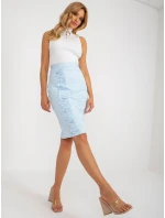 Sukně LK SD 506633.11 světle modrá Sukně LK SD 506633.11 světle modrá