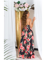 Sexy Koucla Maxidress with floral Print & Slit