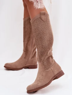 Ažurové kozačky  model 224443 Step in style