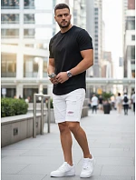 Pánské klasické černé tričko FashionStreet RX5670