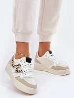 Dámské Sportovní Boty Na Platformě Leopardí Béžové Lorori