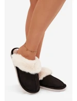 Dámské pantofle s kožíškem Černé model 21772644 - Boto Dámské pantofle s kožíškem Černé model 21772644 - Boto