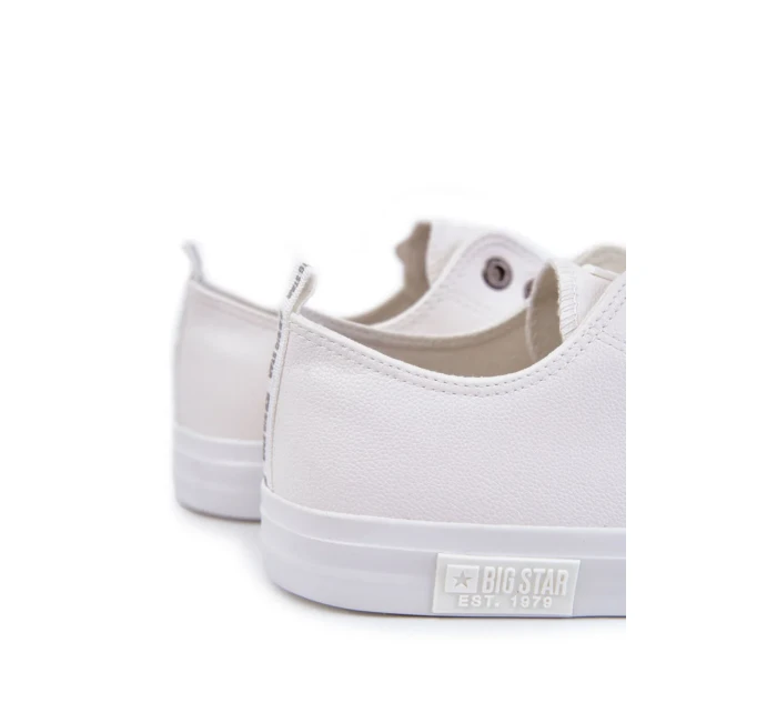 Pánské kožené tenisky Big Star KK174052 Bílá Pánské kožené tenisky Big Star KK174052 Bílá