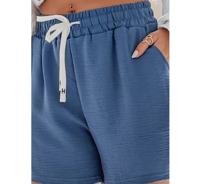 Dámské šortky HOT VIBE blue FashionStreet SY0440 Dámské šortky HOT VIBE blue FashionStreet SY0440