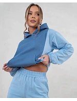 Dámská dvoubarevná tepláková souprava v modré barvě (554) Dámská dvoubarevná tepláková souprava v modré barvě (554)