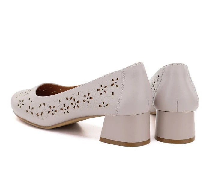 Dámské otevřené lodičky s šedé Sergio model 22121884 - LEONE