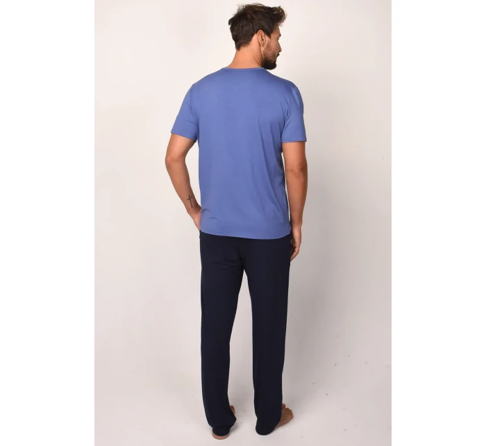 Italská móda Dallas c.r. dlouhá barva:modrá/šedá Italská móda Dallas c.r. dlouhá barva:modrá/šedá