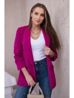 Bunda s klopou elegantní tmavě fialová