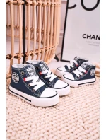 Dětské Tenisky Vysoké Se Zipem BIG STAR model 21545337 Tmavě Modré - Big Star Shoes Dětské Tenisky Vysoké Se Zipem BIG STAR model 21545337 Tmavě Modré - Big Star Shoes