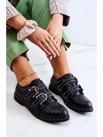 Dámské kůže Polobotky Se model 21581607 Lu Boo Černé - Boto