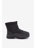 Pánské Sněhule Na Zip Zateplené Kožešinou Černé model 21681332 - Boto