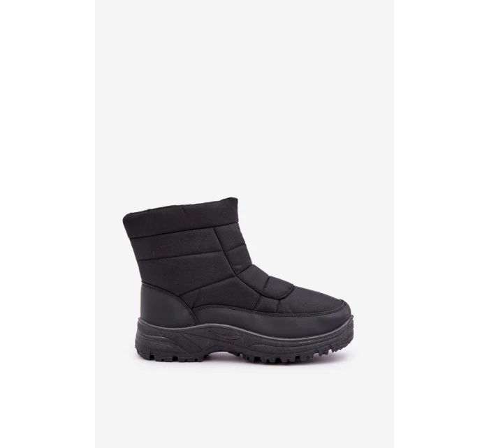 Pánské Sněhule Na Zip Zateplené Kožešinou Černé model 21681332 - Boto