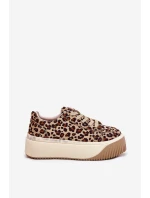 Tenisky Na Masivní Platformě Hladké Béžové Tirvanis Tenisky Na Masivní Platformě Hladké Béžové Tirvanis