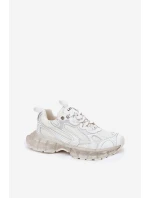 Dámské Kožené Tenisky model 21691437 Béžové - Goe