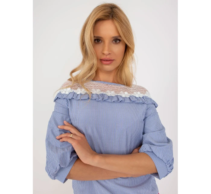 Halenka LK BZ 509336.55P bílá a modrá